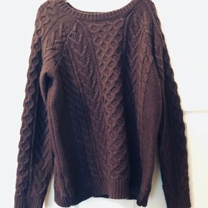 Forever 21 Chunky Knit Purple Sweater